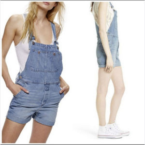 Free People Overall Shorts
